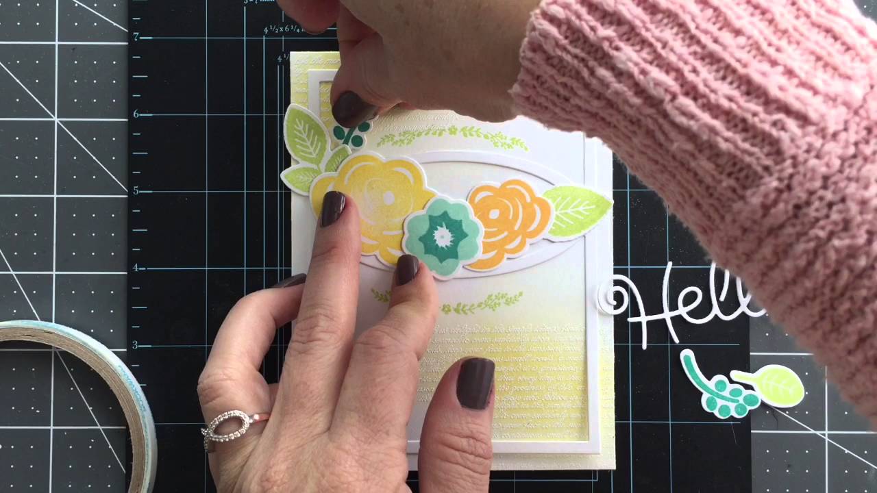 Make It Monday #243: Ink Blending Over Heat Embossing