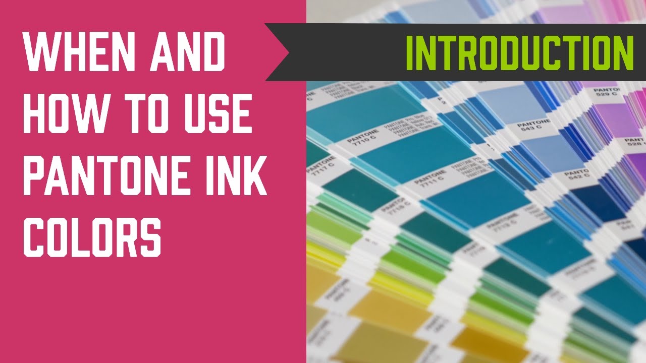 When and How to Use Pantone Ink Colors when Screen Printing