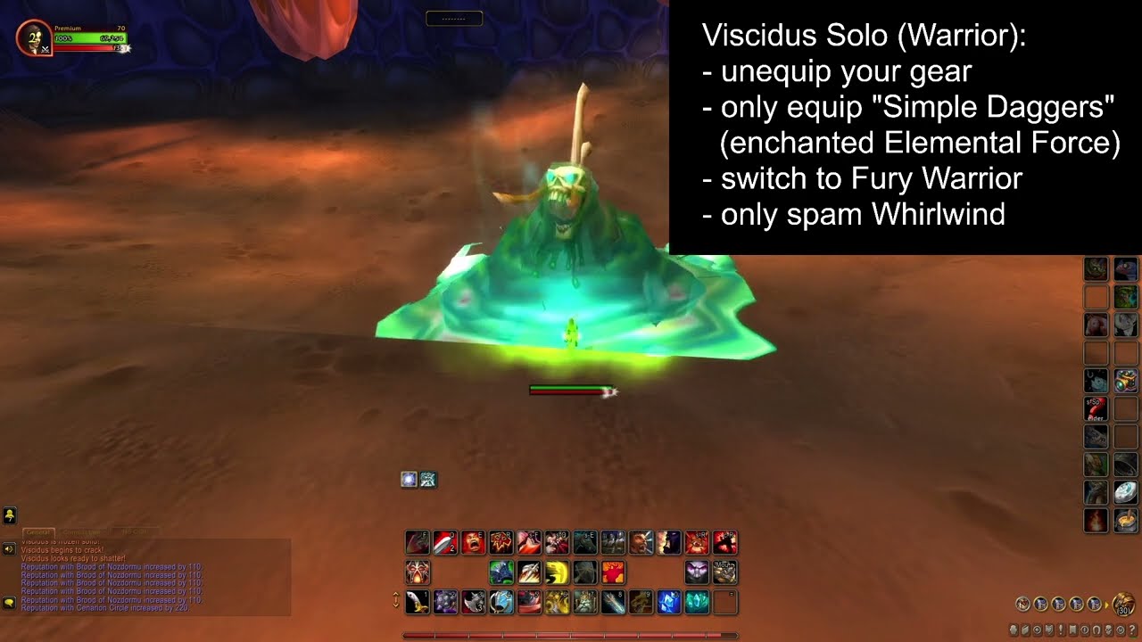 Viscidus Solo Guide (Warrior) WoW Retail Dragonflight 2023