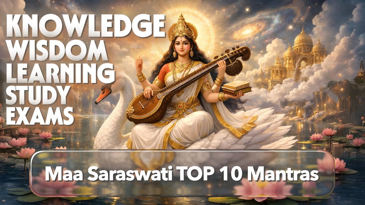 Top 10 Saraswati Mantras | Goddess Saraswati Mantra for Wisdom, Knowledge, Memory, Success & Music