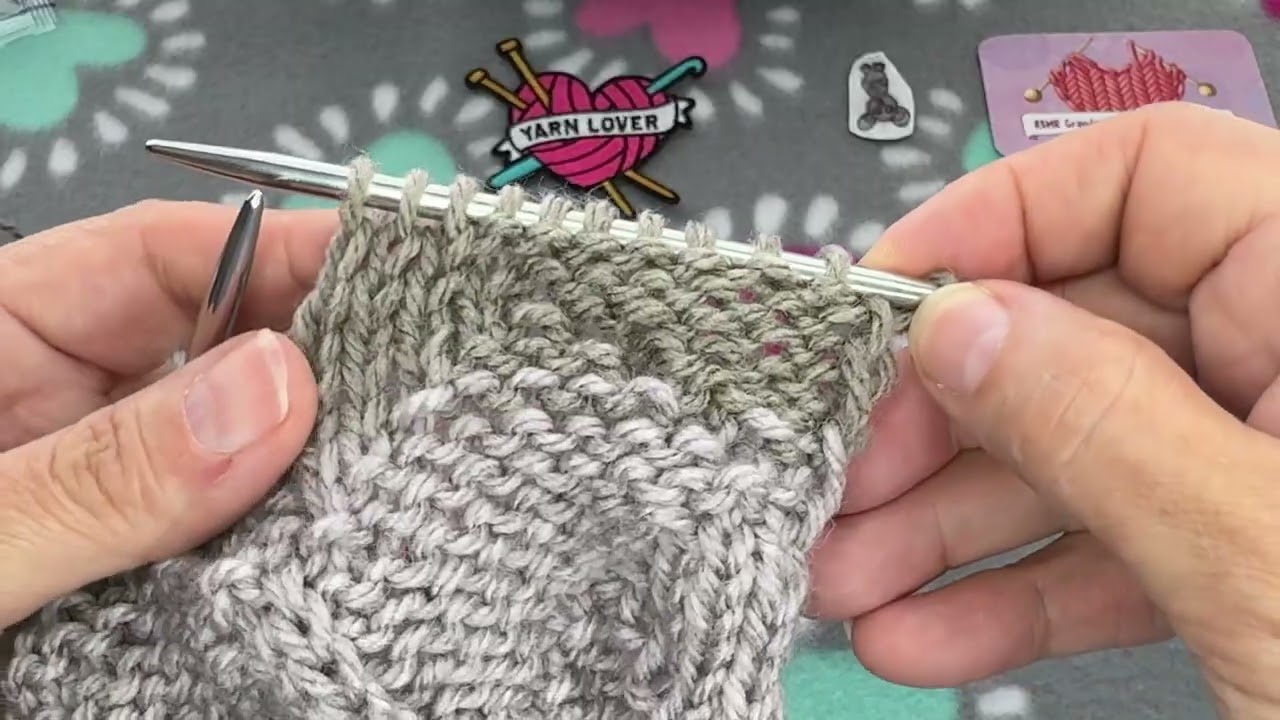 ASMR🧶The Sound of Knitting Needles Warm Cozy  Scarf🧣 Shadow Double-Sided Pattern💞 