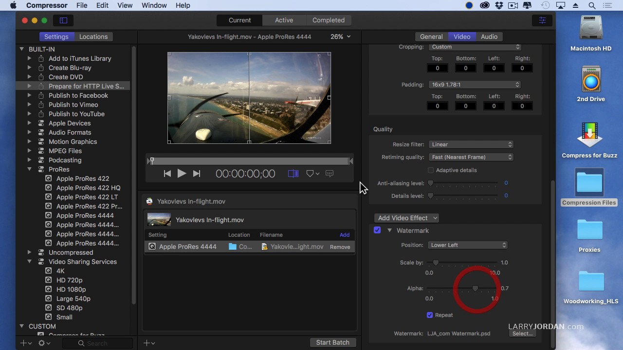 Job Chaining Speeds Compression (Apple Compressor)