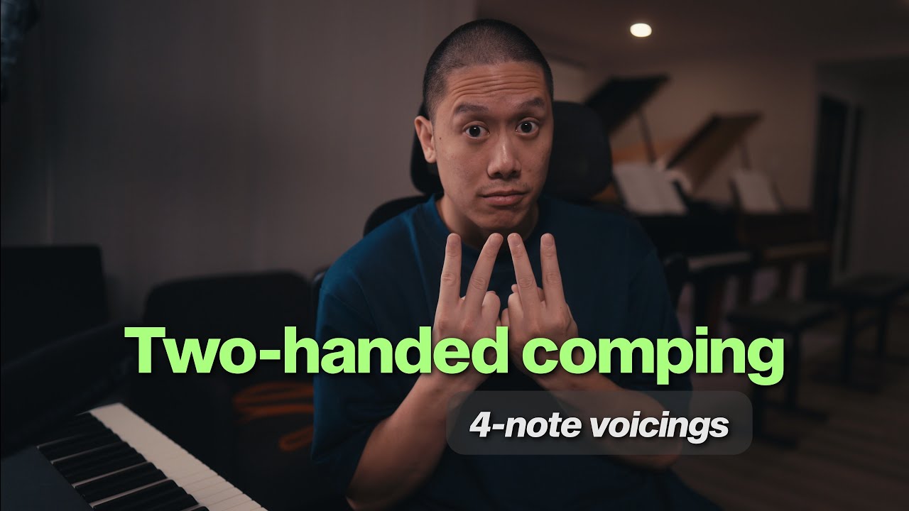 You NEED These Two-Handed Jazz Piano Comping Voicings to Play in a Band (Level 1: 4-note voicings)