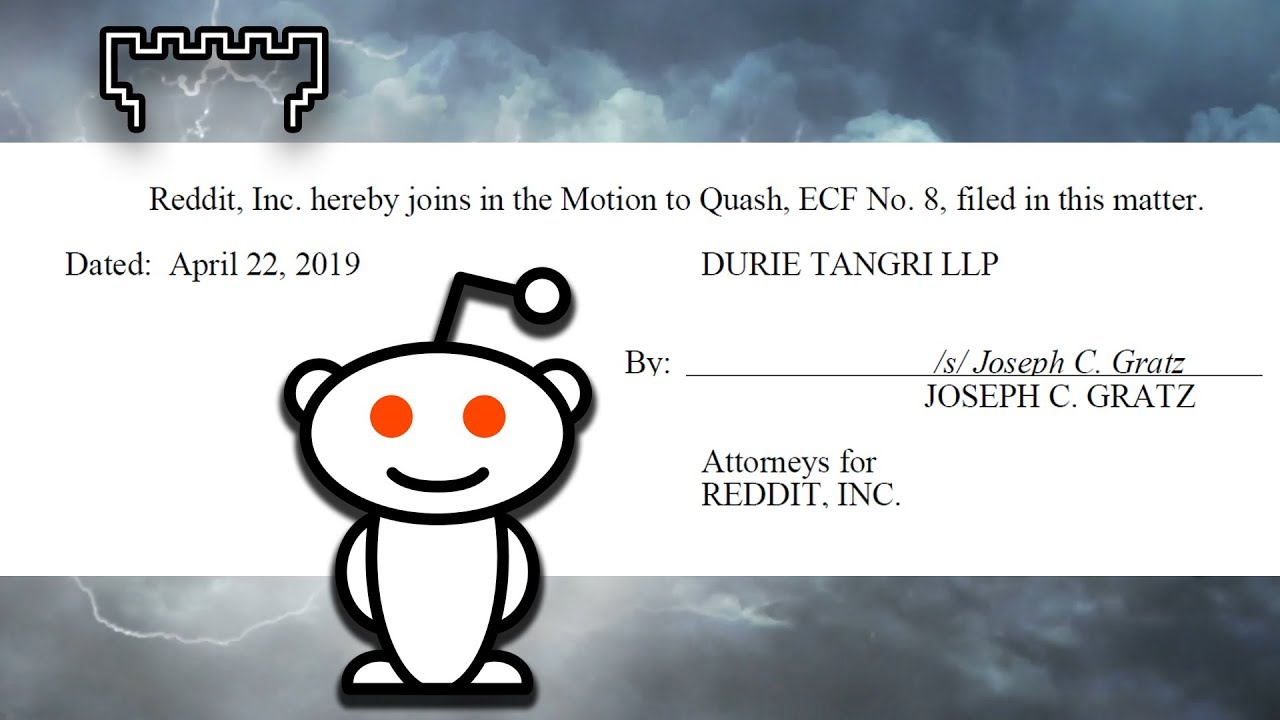 Reddit joins EFF to fight Watchtower/Darkspilver Subpoena