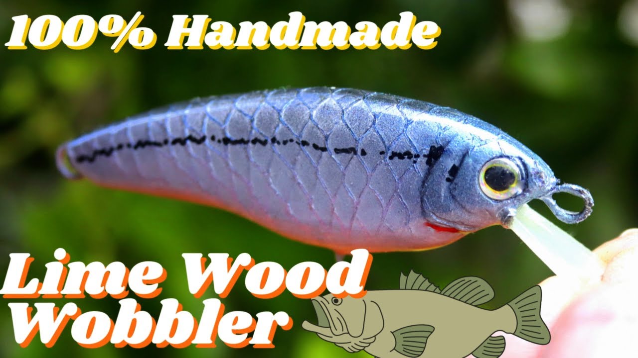 Lure Making - Lime wood Twitching Minnow, Baitfish colour.