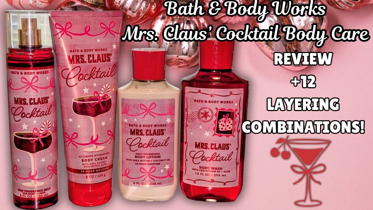 (Обзор) 🍸Уход за телом Mrs. Claus' Cocktail + 12 вариантов нанесения! ▌Bath & Body Works