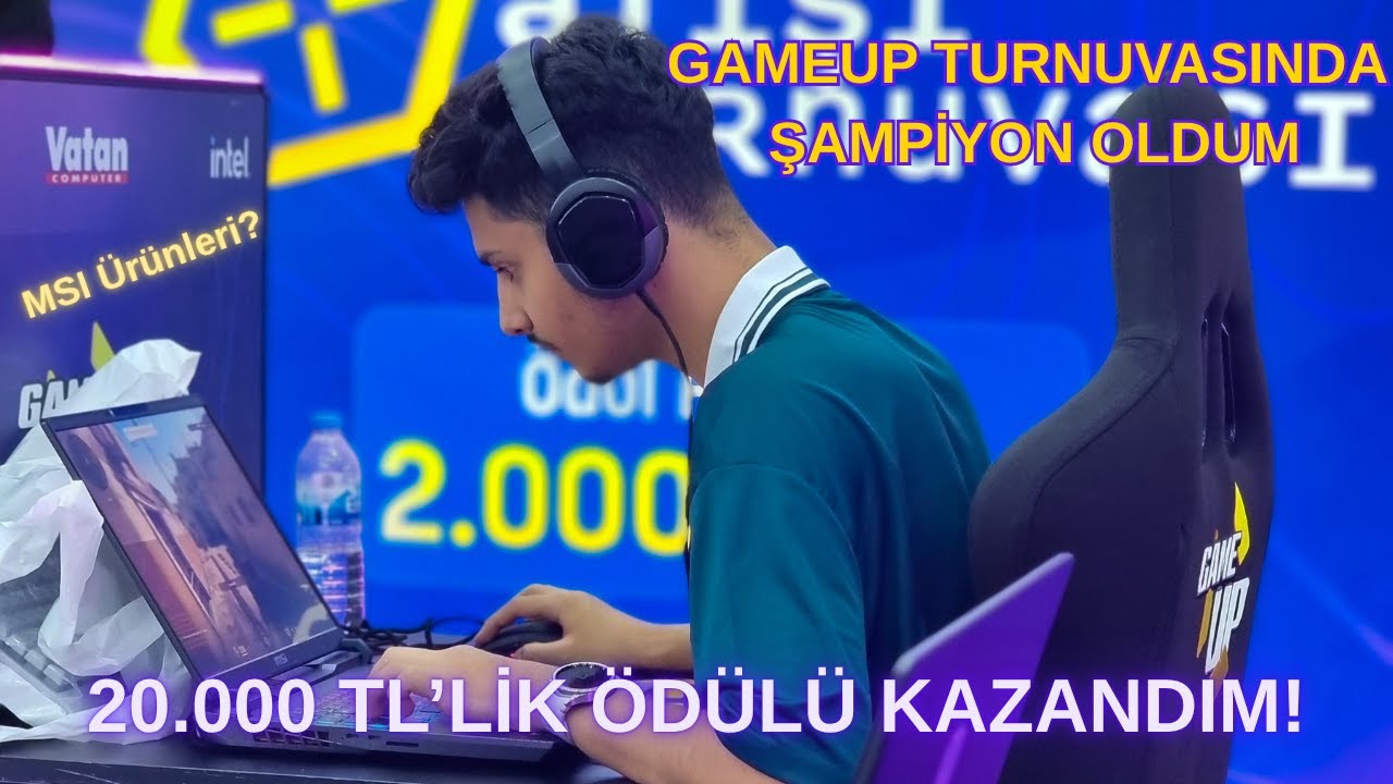20.000 TL&rsquo;LİK &Ouml;D&Uuml;L&Uuml; KAZANDIM! | Vatan GameUp Turnuvası Şampiyonu Oldum!