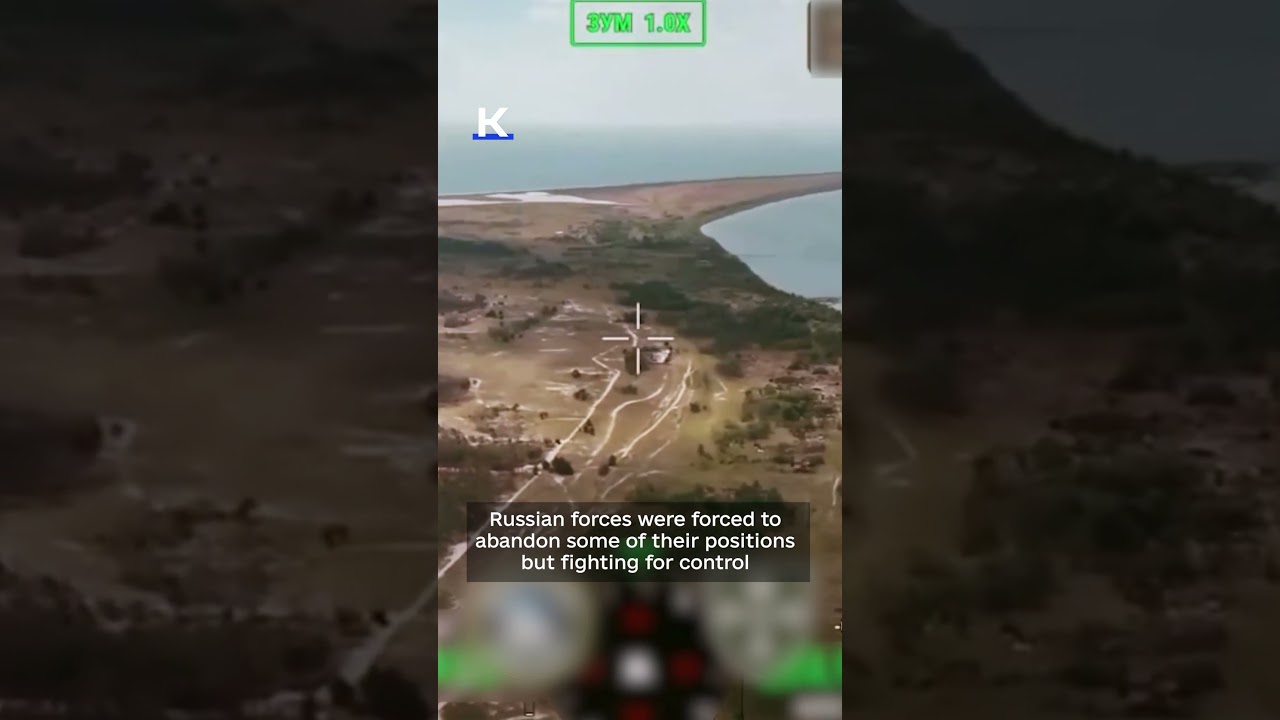 Ukrainian troops raise flag on Kinburn Spit in Mykolaiv Oblast