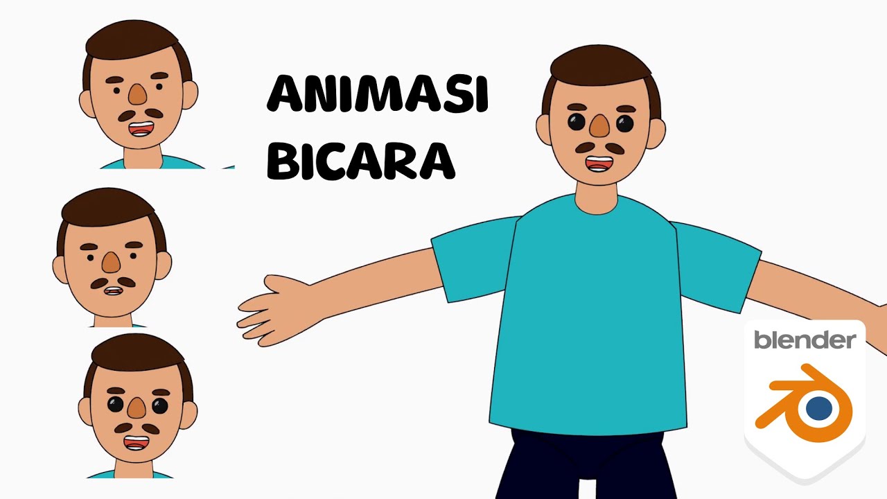 Membuat Animasi Bicara dengan Rigging Mulut di Blender Grease Pencil