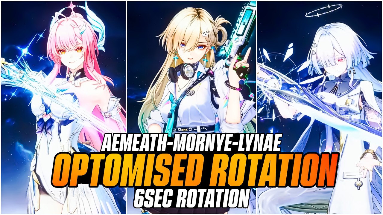 Aemeath-Lynae-Mornye Optomised Rotation Guide! 6Sec Superfast Rotation [Wuthering Waves]
