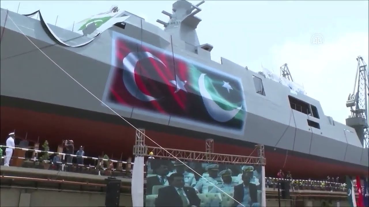 Launching Ceremony Of PAKISTAN NAVY PNS BADR STEALTH WARSHIP IN KARACHI