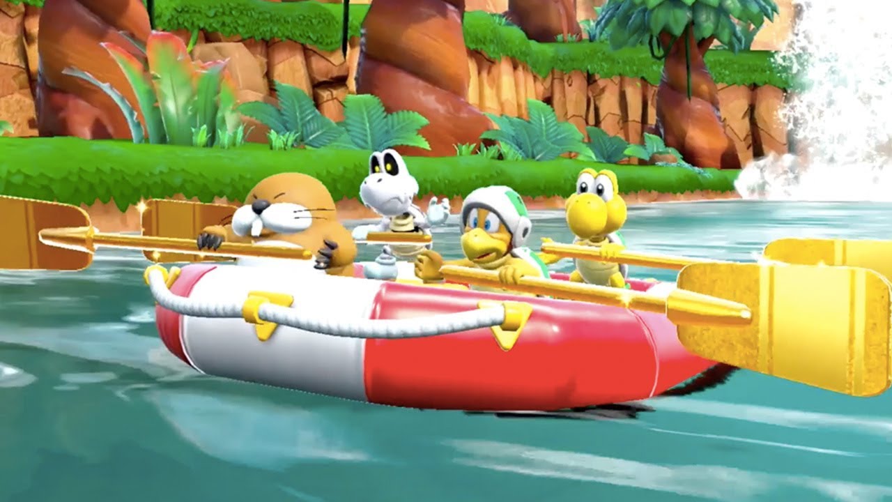 Super Mario Party - River Survival (Hammer Bro, Monty Mole, Koopa Troopa & Dry Bones)