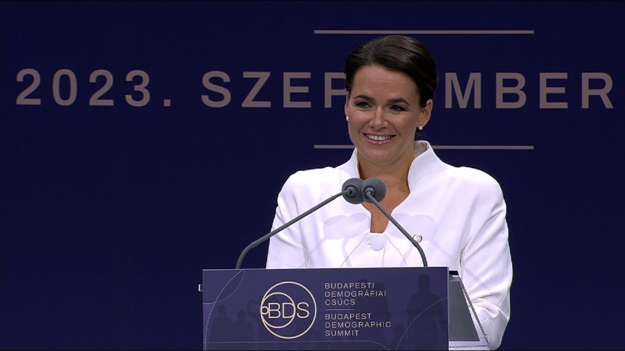 Demográfiai csúcs 2023 - Novák Katalin beszéde - HÍR TV