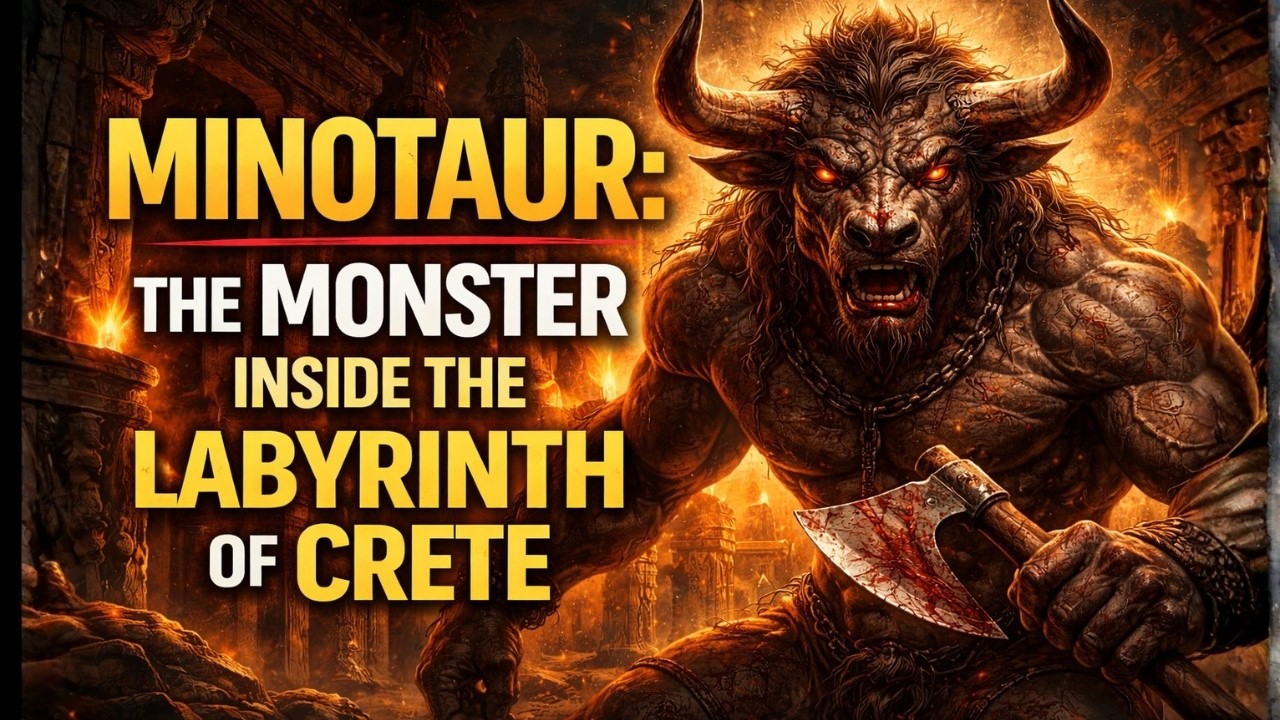 The Minotaur: The Dark Truth Behind the Labyrinth of Crete 🐂🔥