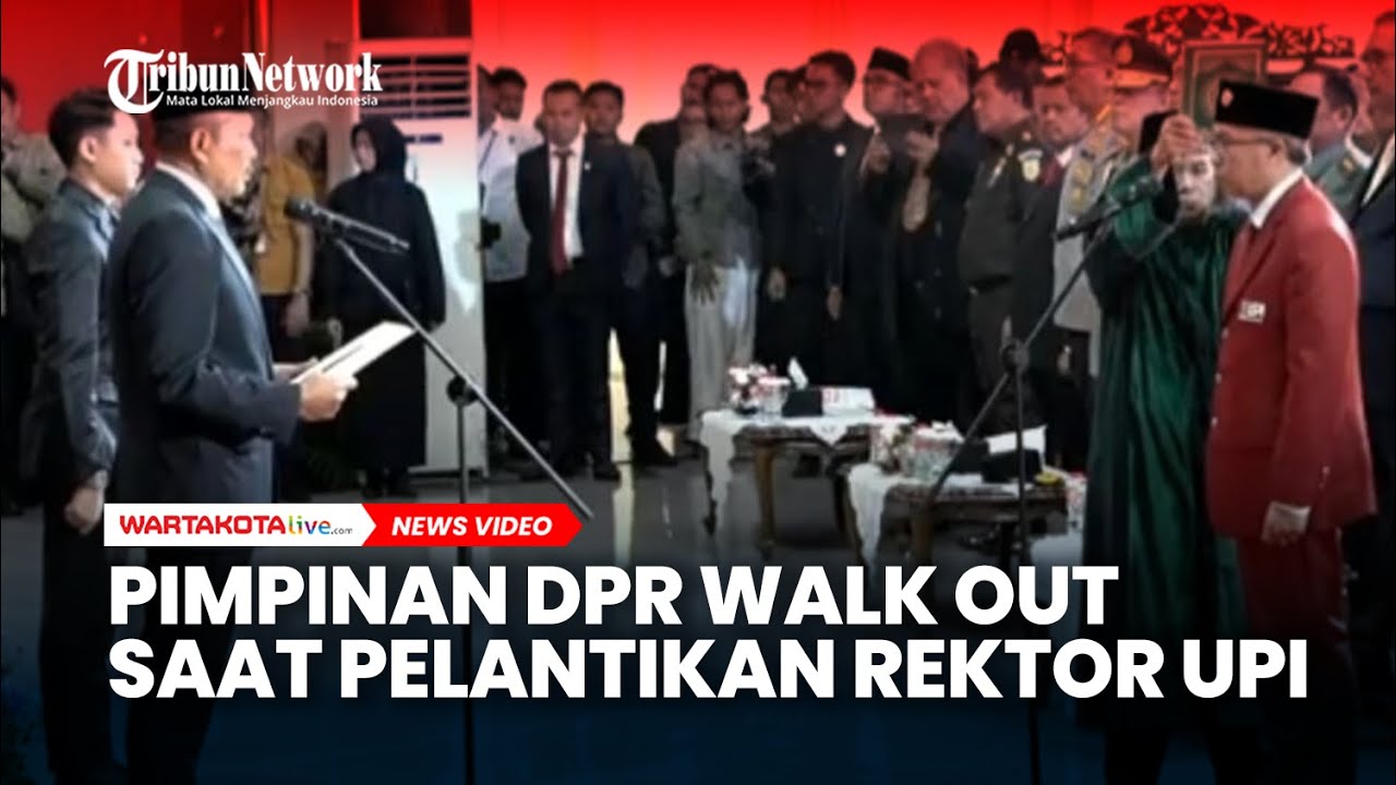 Kecewa! Pimpinan DPR Walk Out saat Pelantikan Rektor UPI karena Sumpah Gunakan Bahasa Inggris