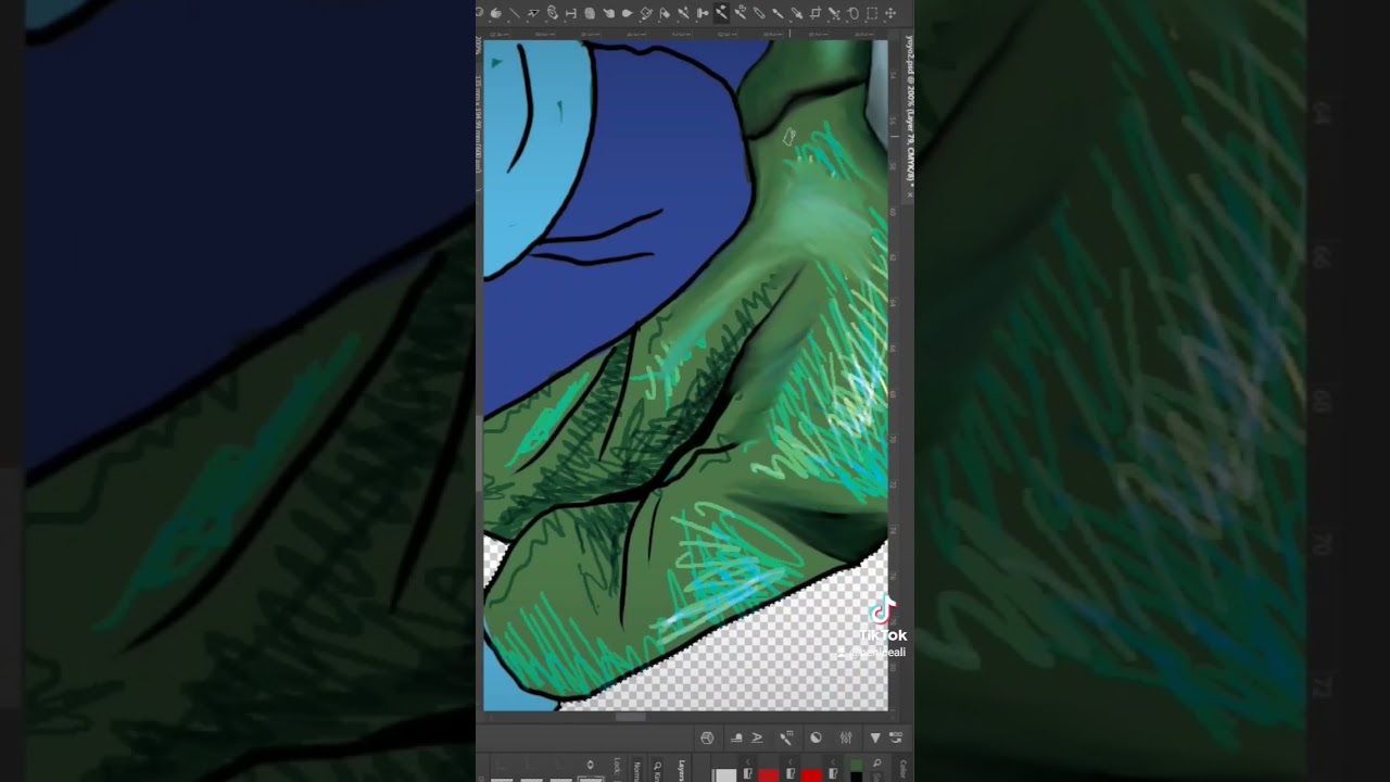 Cover art for a children's book cover timelapse