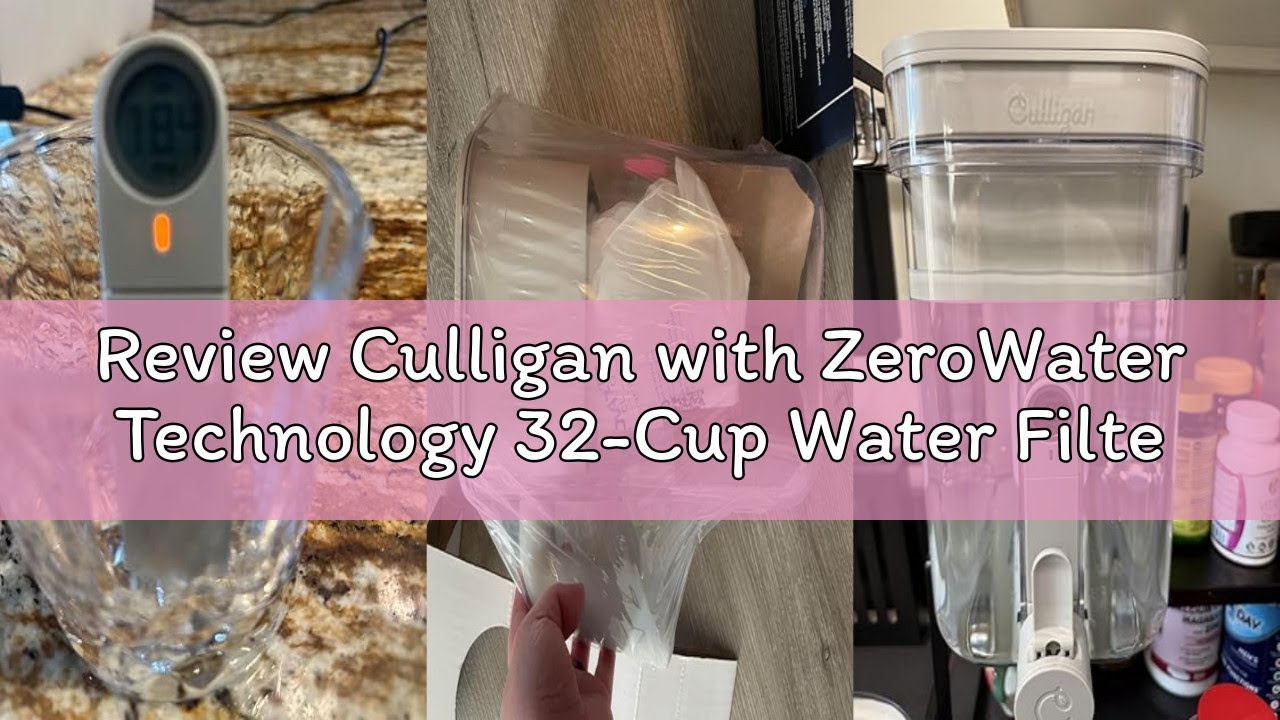 Review Culligan with ZeroWater Technology 32-Cup Water Filter Dispenser – Includes 5-Stage Advanced