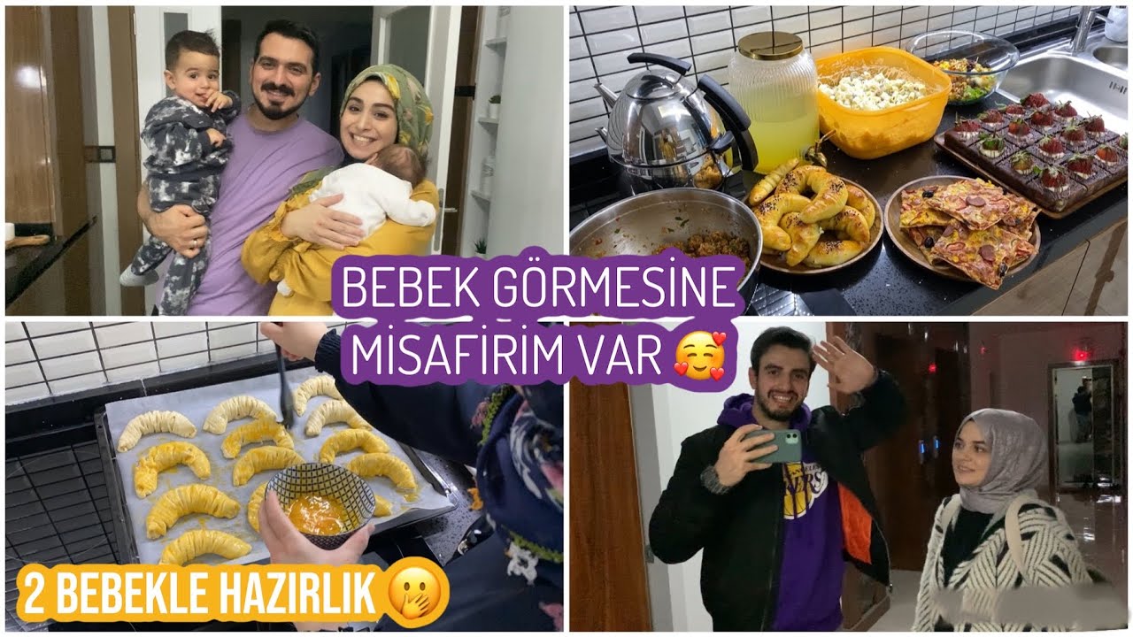 BAŞTAN SONA BEŞ ÇAYI MİSAFİR HAZIRLIĞIM 🥰 7 ÇEŞİT MENÜM, KIZIMIZA GELEN HEDİYE 🥺