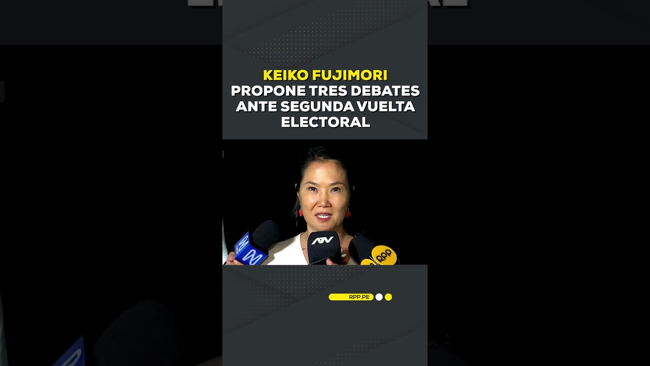 🗳️Elecciones Per&uacute;: Keiko Fujimori habla de segunda vuelta, ONPE y JNE