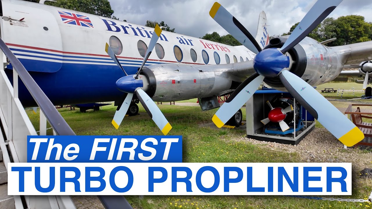 Inside the Vickers Viscount - the world's first turboprop airline.