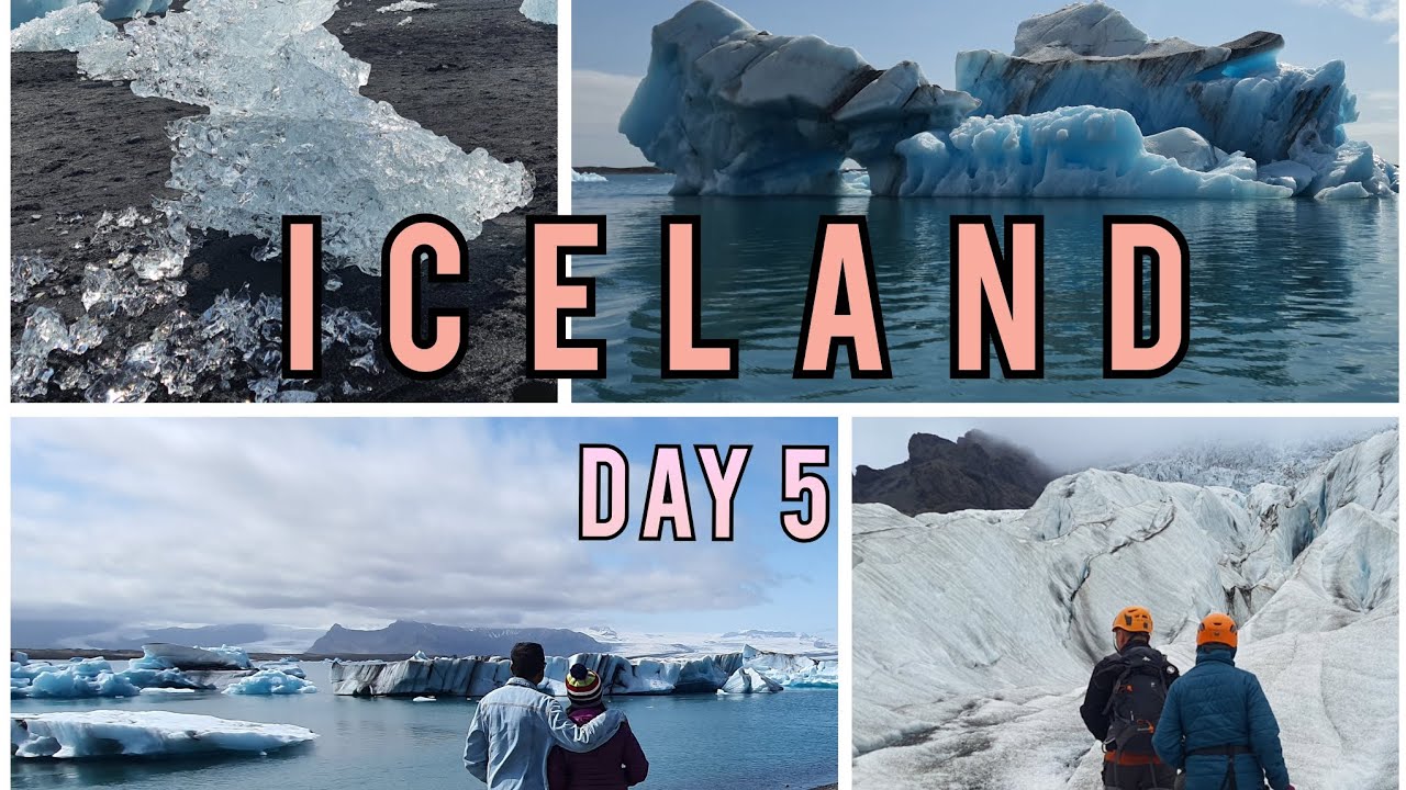 ICELAND: Jokulsarlon glacier lagoon, Diamond beach, Glacier hike