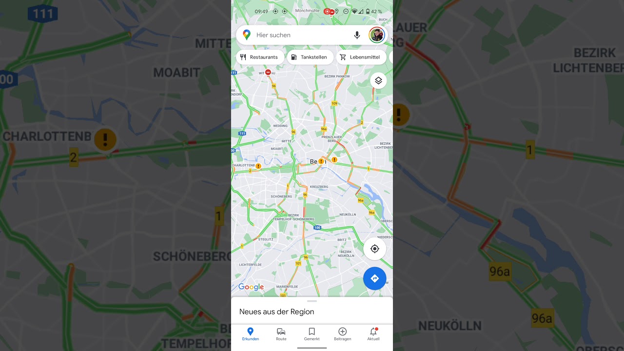 Google Maps: Haltestelle mit Fahrplan auf dem Homescreen ablegen