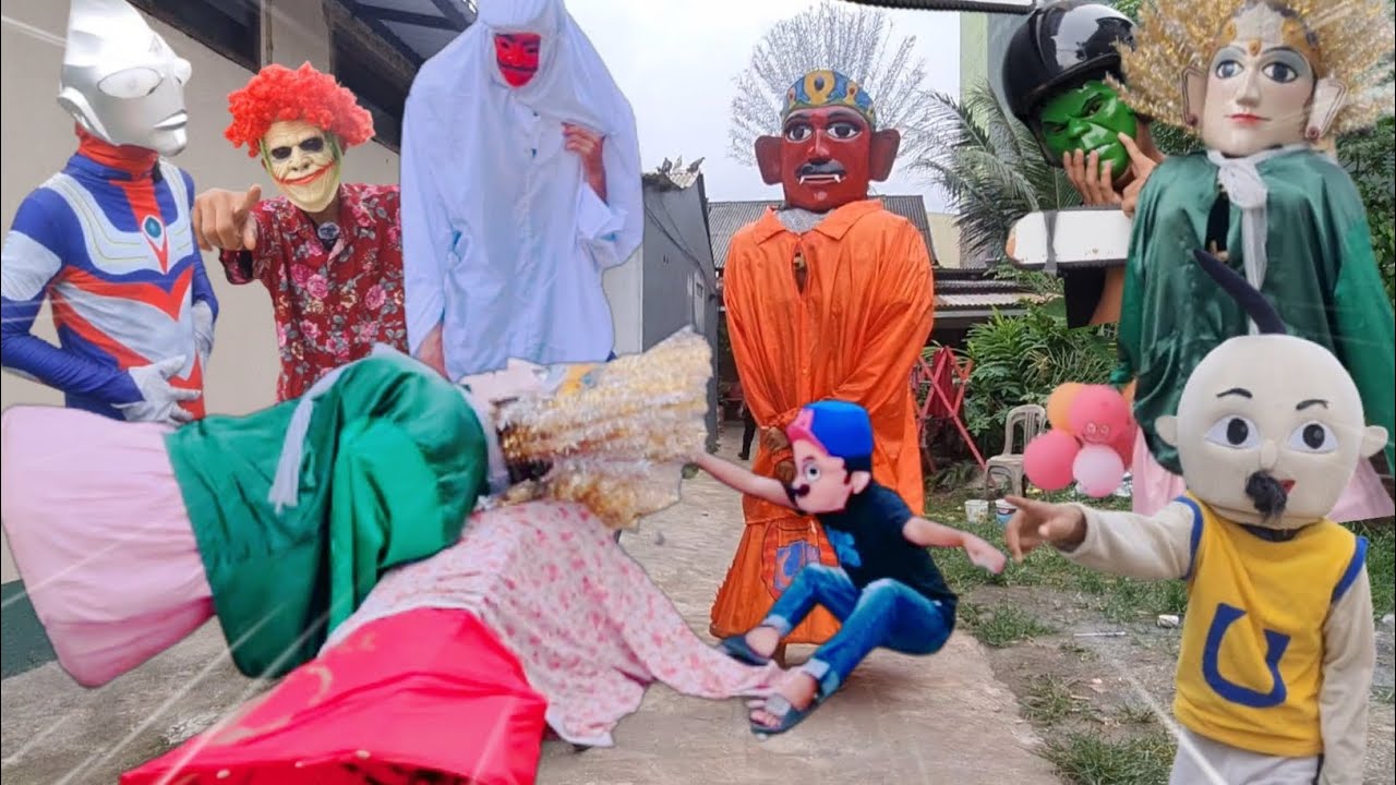 Ondel-Ondel Terbaru | Ondel Bocil Di Kejar Pocong Lucu | Ondel Betawi Jualan Balon Warna Warni