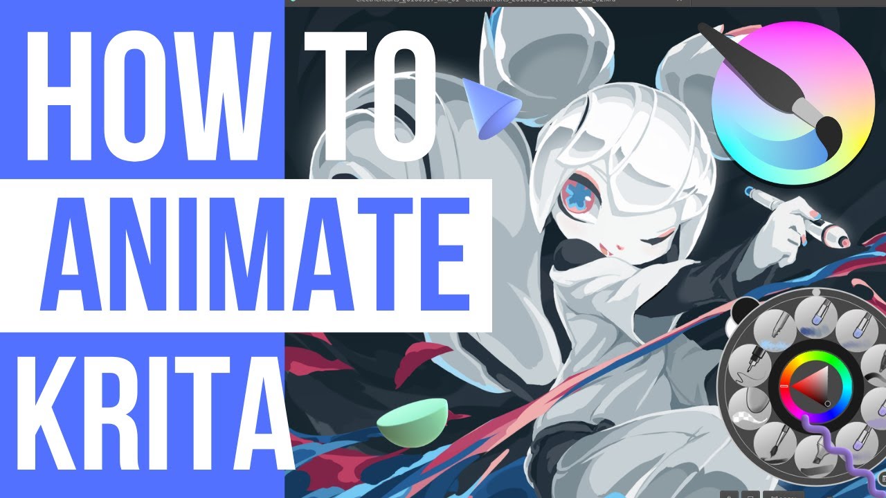 🔴 How to animate with Krita - Create your first animation.