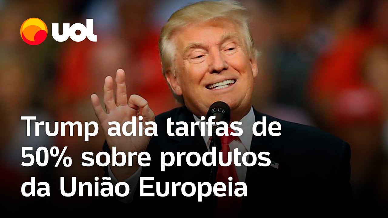 Trump e guerra comercial: presidente dos EUA adia tarifas de 50% sobre produtos da União Europeia