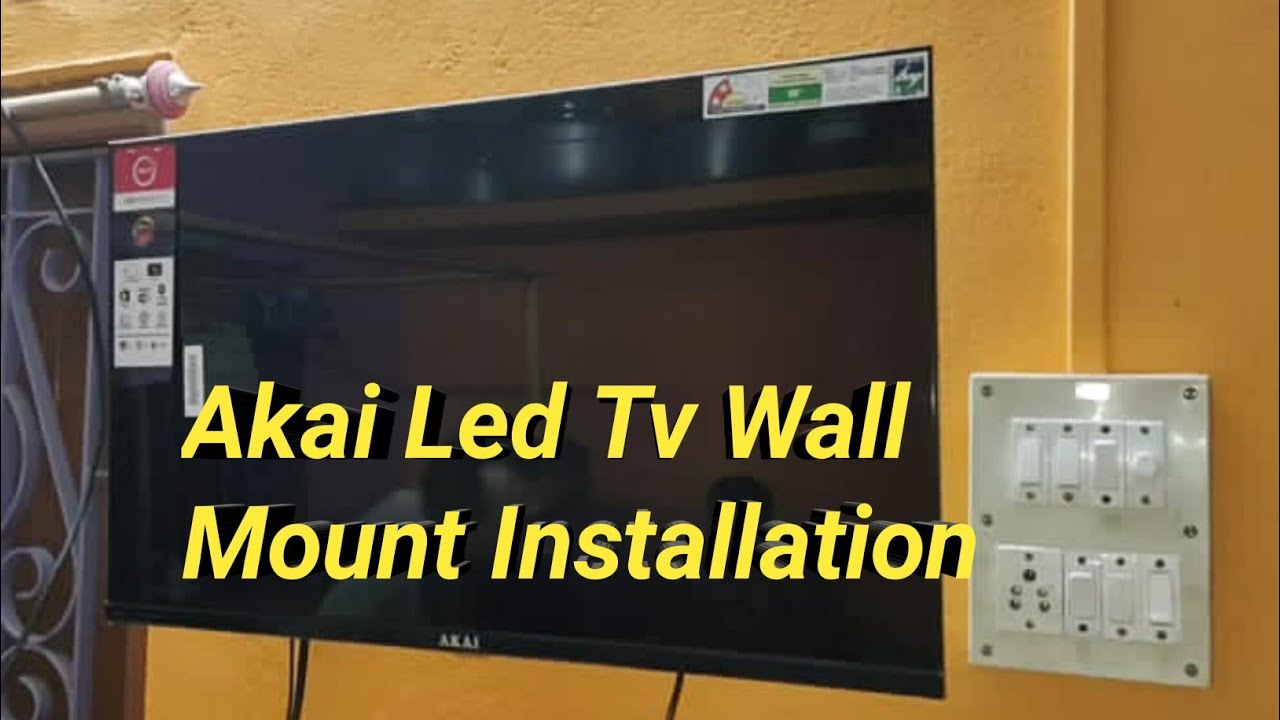 Akai Led Tv Wall Mount Installation || Akai Led Tv Wall Fitting