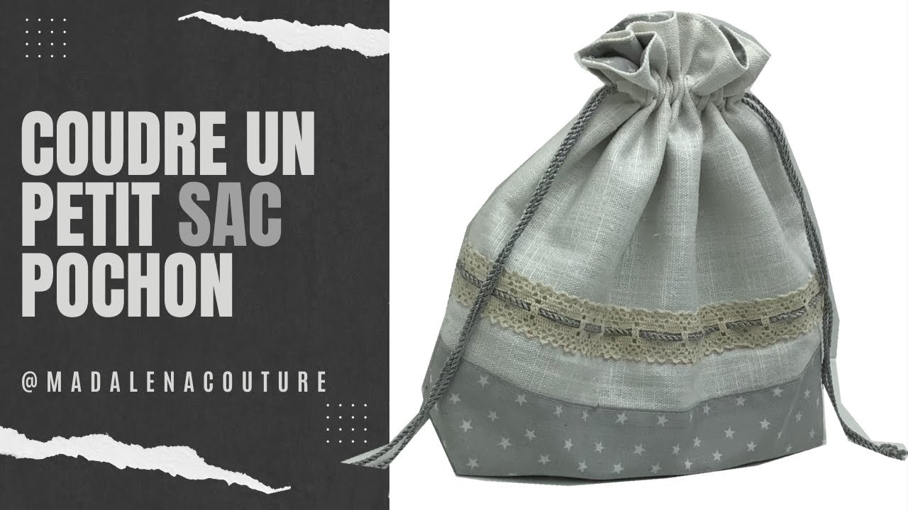 Coudre un petit sac pochon - Tuto Couture Madalena