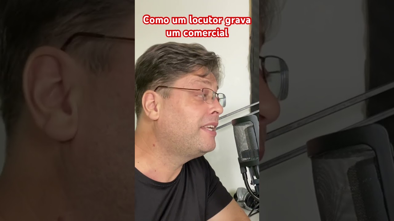 Como um locutor profissional grava um comercial 