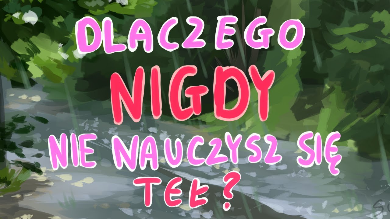Dlaczego NIGDY nie nauczysz się rysować teł?