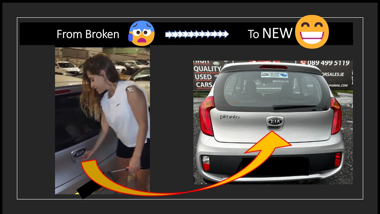 How to replace door trunk Handle switch in Kia Picanto? Cheap and simple