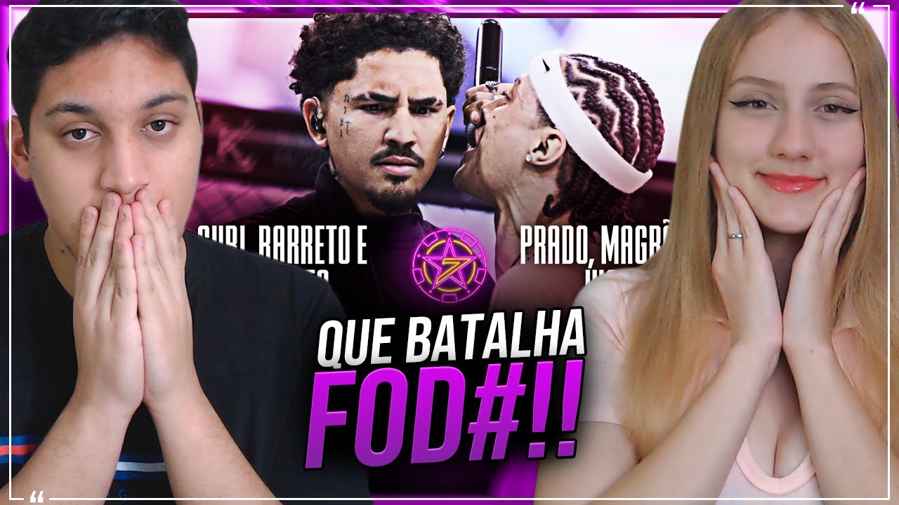 REACT EM CASAL - (FATALITY DA NOITE) GURI, BARRETO E NOVENTA X PRADO, MAGRÃO E JHONY | BDA 7 ANOS