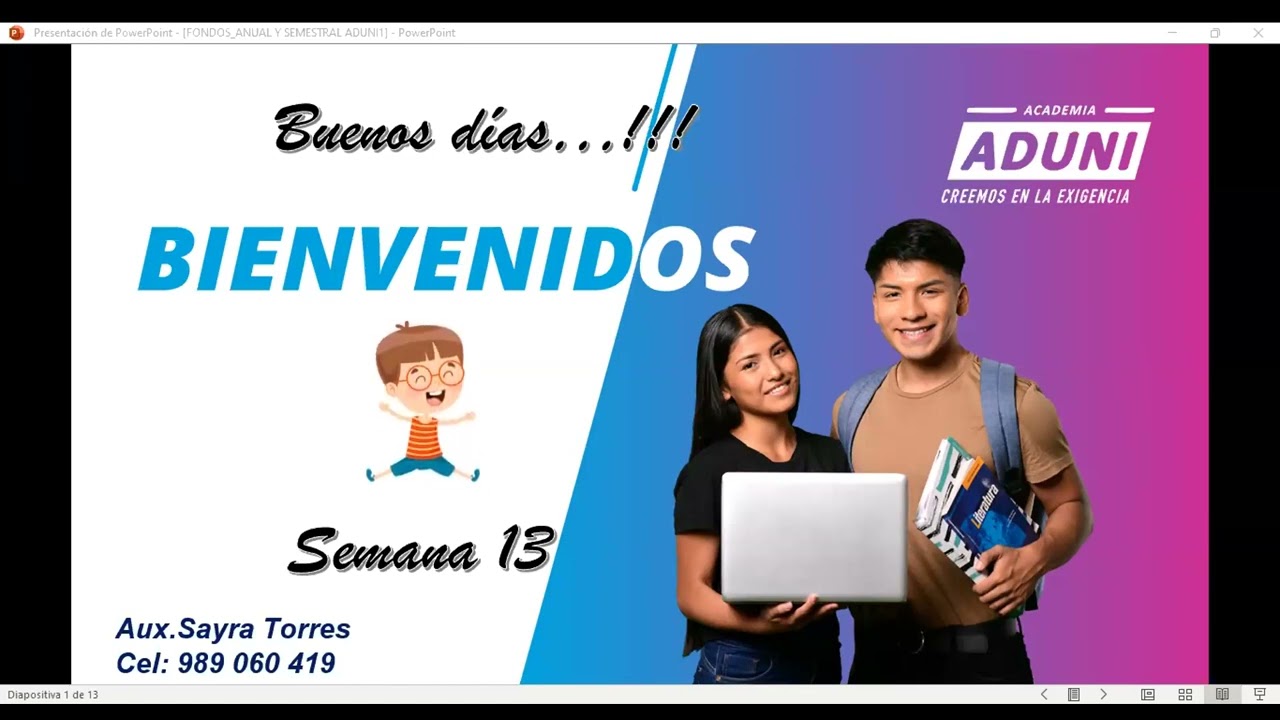SEMESTRAL ADUNI 2023 SEMANA 13: Física, RM, Algebra