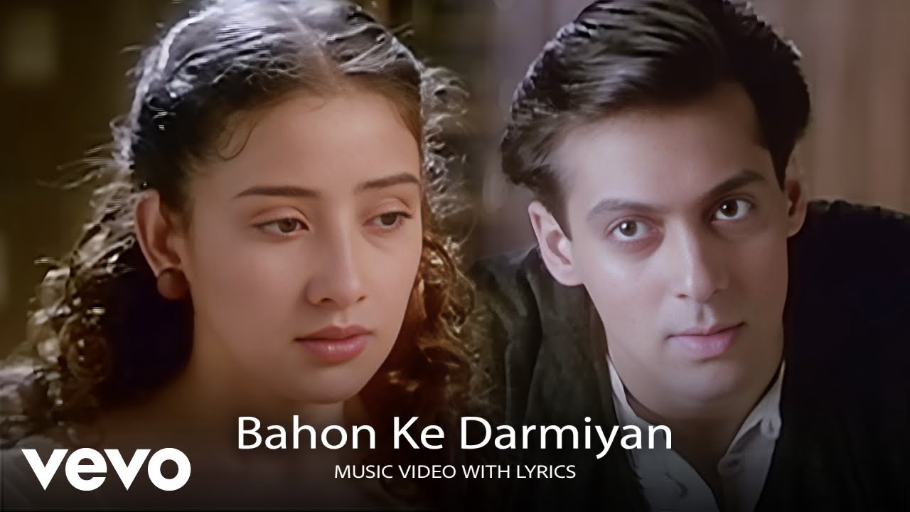 Bahon Ke Darmiyan (Music Video) Salman Khan, Manisha Koirala | Alka Yagnik, Hariharan | Khamoshi