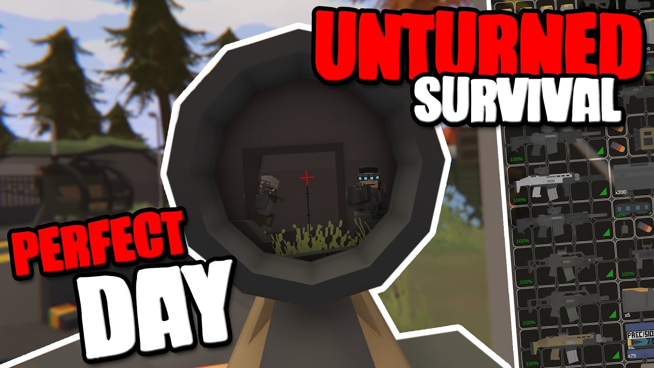 MY PERFECT DAY ON UNTURNED SURVIVAL (Unturned Escalation)