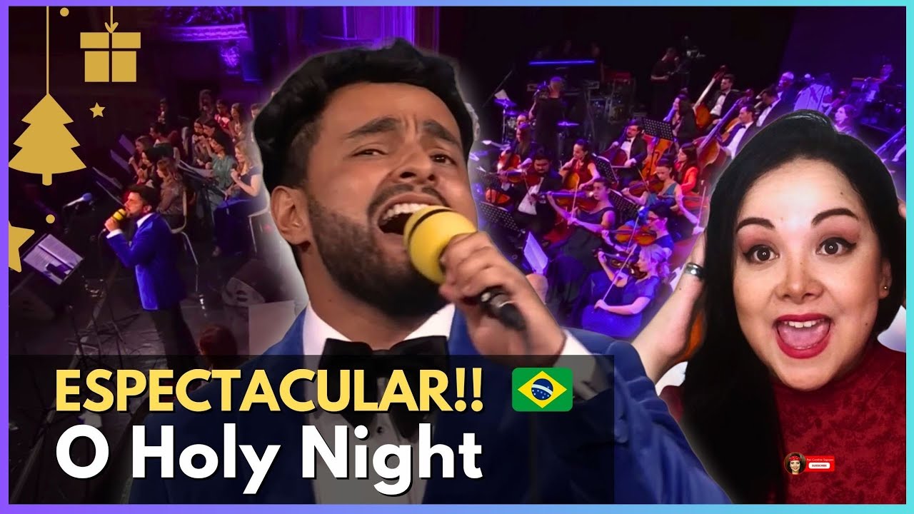 🔴 GABRIEL HENRIQUE Oh Holy Night (Orquesta Nacional Bucarest) Reacción Pao Carolina Soprano