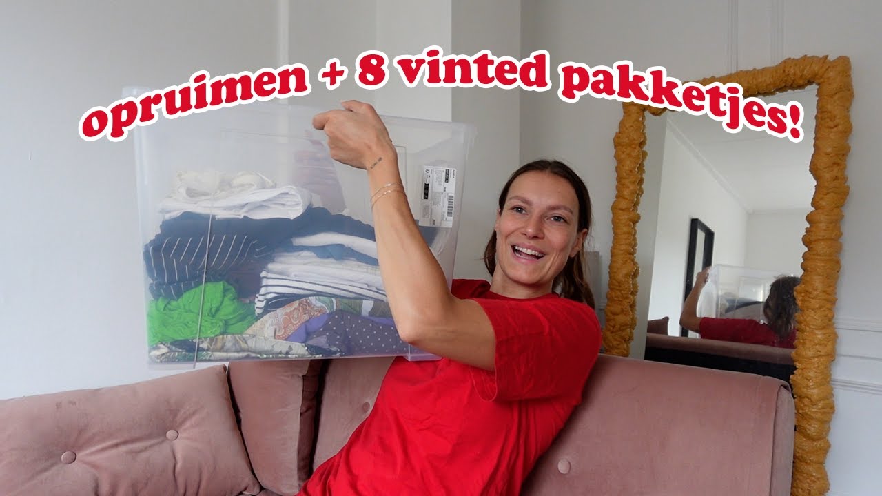 Kleding opruimen & 8 vinted pakketjes unboxen! | Aim&eacute;e van der Pijl