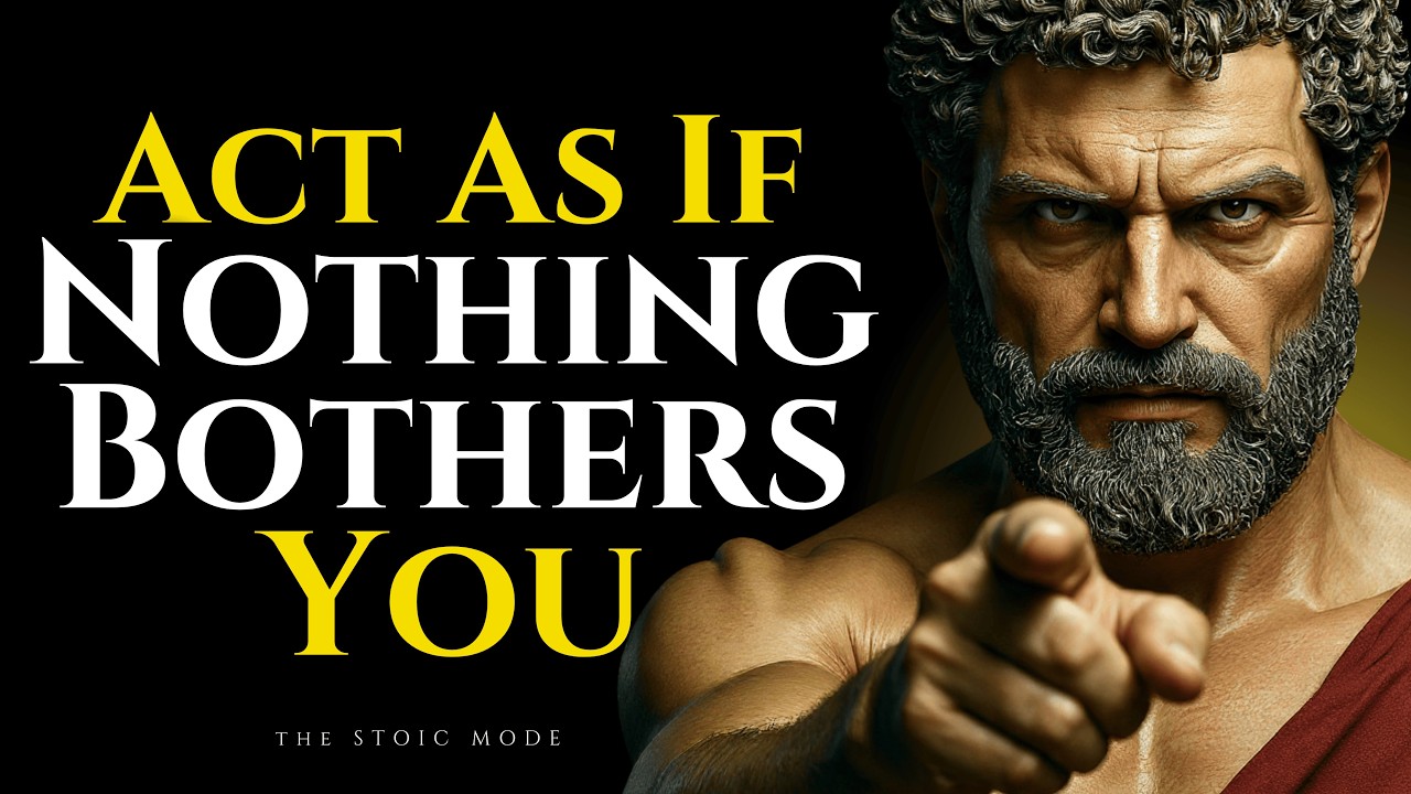 Learn To Act As If Nothing Bothers You | Stoicism Philosophy