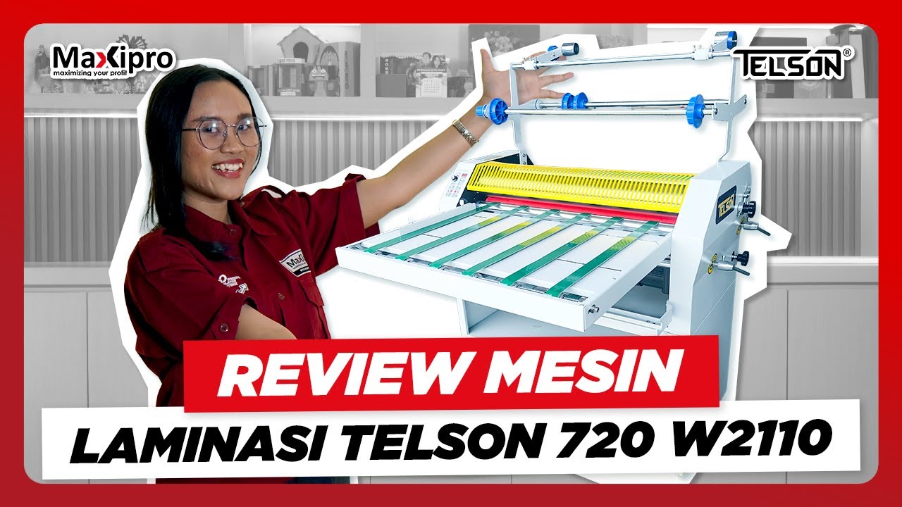 Mesin Laminasi Telson 720 W2110, Produksi Massal 2 Sisi dengan Lebar hingga 70cm! - maxipro.co.id