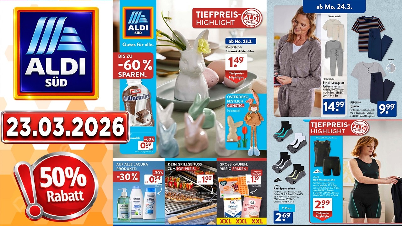 ALDI SÜD Prospekt - Angebote Gültig vom 23.03.2026 bis 28.02.2026