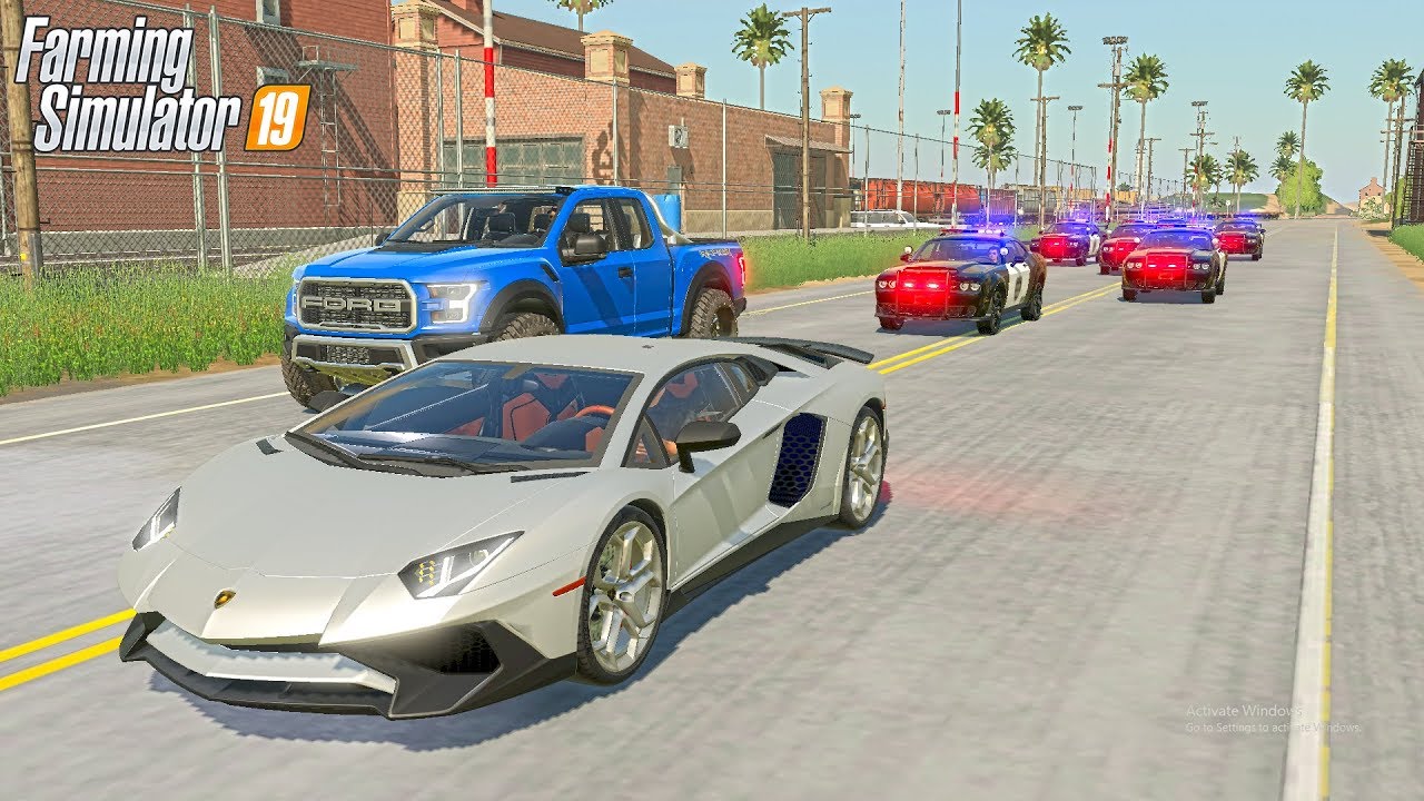 COPS VS ROBBERS | HIGH SPEED PURSUIT | FARMING SIMULATOR 2019