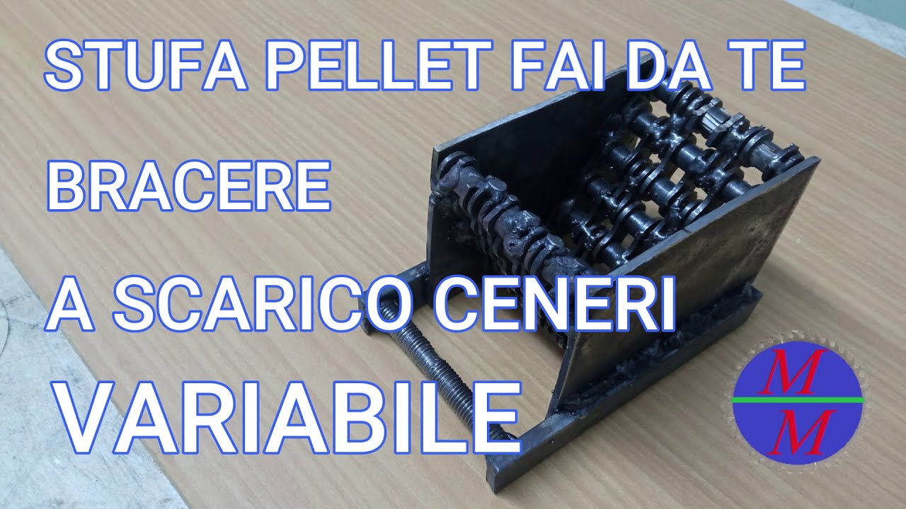 stufa pellet fai da te bracere a scarico  ceneri variabile