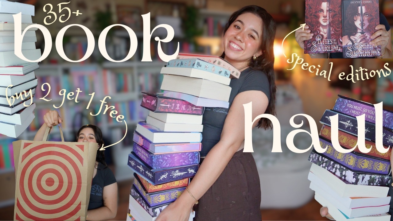 HUGE BOOK HAUL 📚🎯🛍️ no book buying ban here