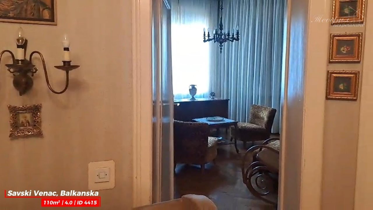 Na prodaju: Četvorosoban Stan – Savski Venac, Balkanska | 101m² | ID 4415
