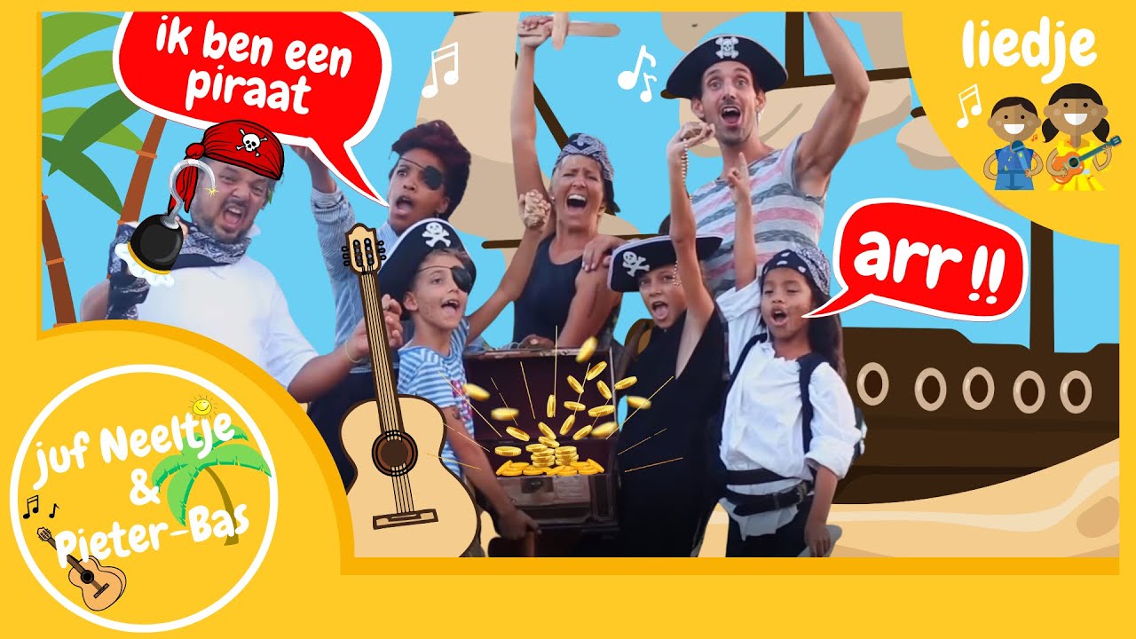 LIED OVER PIRATEN - PIRATENLIED VOOR KINDEREN #leukeliedjesband