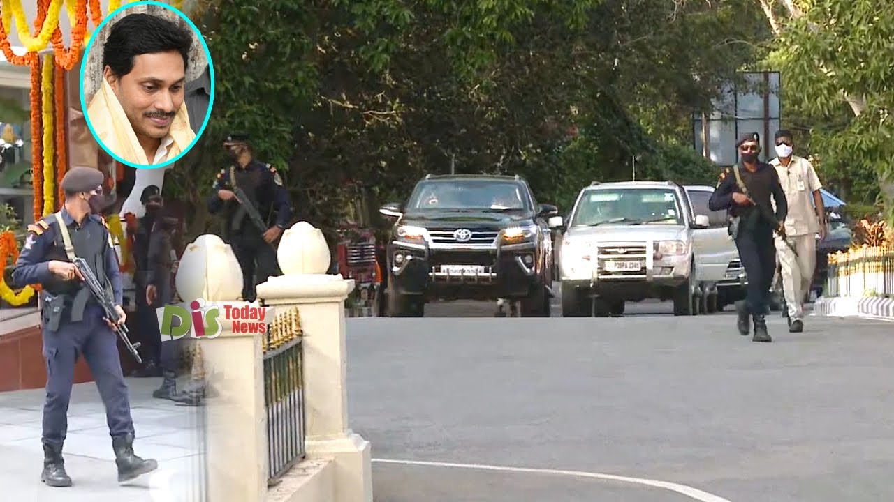 CM YS Jagan High Security Convoy Visuals Tirumala | Padmavati Guest house | Distoday News