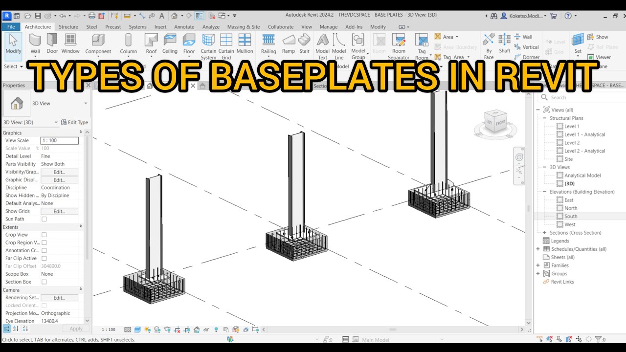 Types of Baseplates in Revit